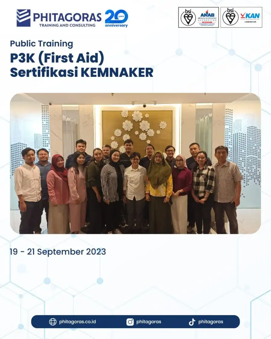 Public Training P3K First Aid Sertifikasi KEMNAKER Training Ahli K3