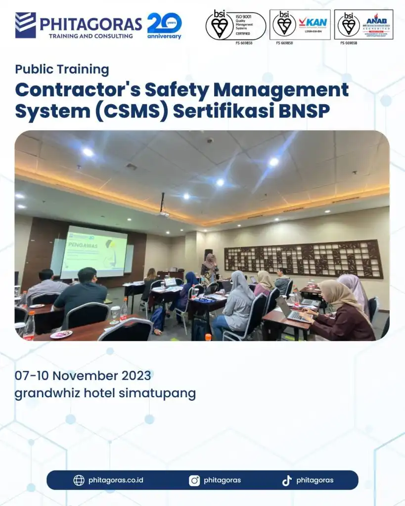 Public Training Contractor S Safety Management System CSMS