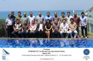 Training Nebosh ITC Oil and Gas Batch XIX, Kuta Bali 3 - 8 November 2014