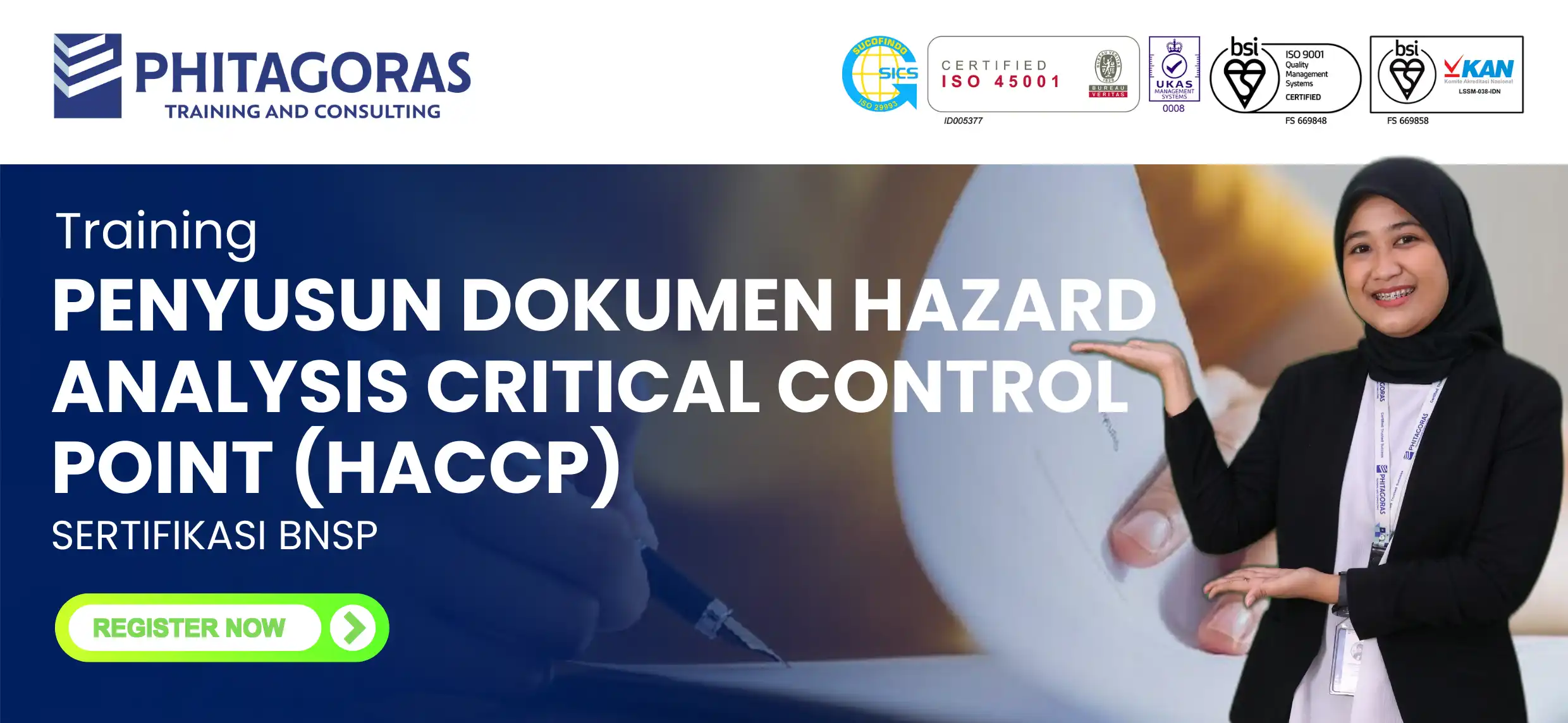 Training Penyusun Dokumen Hazard Analysis Critical Control Point (HACCP)