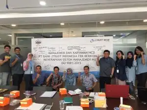 Kick Off Meeting Konsultasi ISO 90012015 PT JTrust Bank Indonesia, 13 Oktober 2017