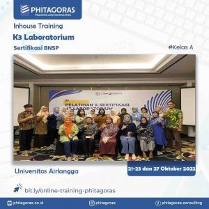 IHT K3 Lab BNSP Universitas Airlangga, 21-23 dan 27 Oktober 2022