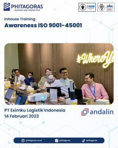 Inhouse Training Awareness ISO 9001-45001 - PT Eximku Logistik Indonesia