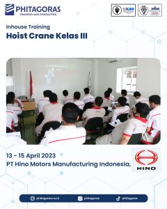 Inhouse Training Hoist Crane Kelas III - PT Hino Motors Manufacturing Indonesia