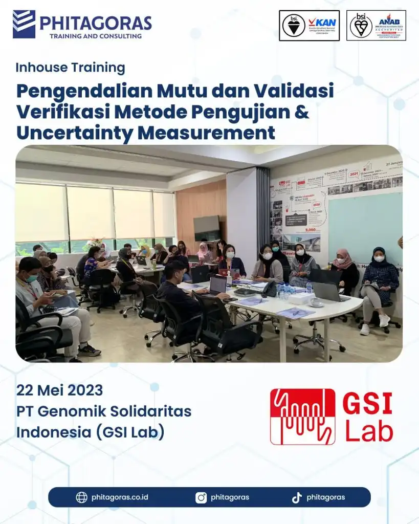 Inhouse Training Pengendalian Mutu Dan Validasi Verifikasi Metode ...