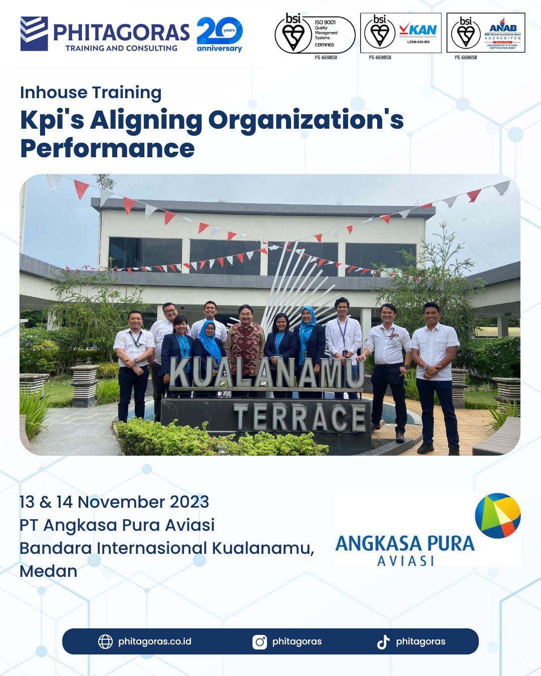Inhouse Training KPI's Aligning Organization's Performance - PT Angkasa Pura Aviasi Bandara Internasional Kualanamu, Medan