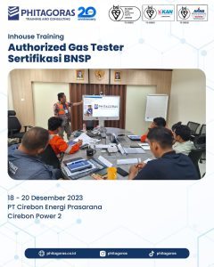 Inhouse Training Authorized Gas Tester Sertifikasi BNSP - PT Cirebon Energi Prasarana Cirebon Power 2