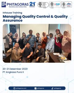 Inhouse Training Managing Quality Control & Quality Assurance - PT Angkasa Pura II