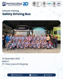 Inhouse Training Safety Driving Bus - PT. Sinar Jaya di Cikarang Batch 1