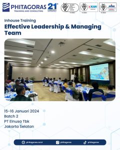 Inhouse Training Effective Leadership & Managing Team - PT Elnusa Tbk Batch 2