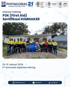 Inhouse Training P3K (First Aid) Sertifikasi KEMNAKER - PT Gorontalo Sejahtera Mining