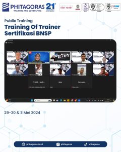 Public Training Of Trainer Sertifikasi BNSP 29-30 & 3 Mei 2024