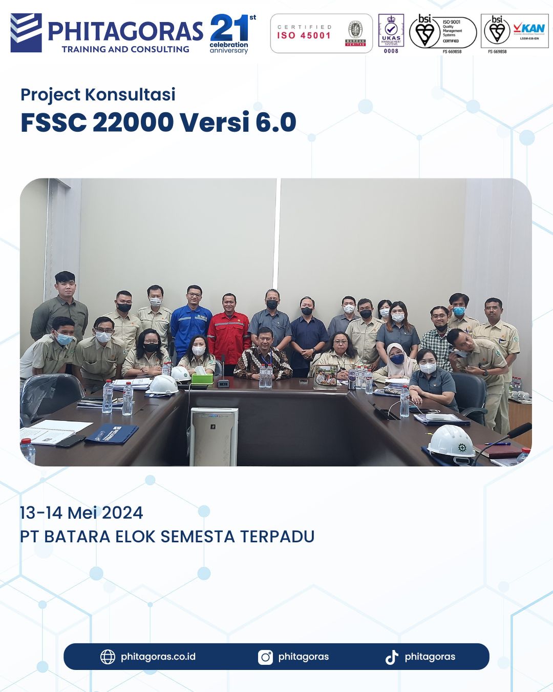 Project Konsultasi FSSC 22000 Versi 6.0 - PT BATARA ELOK SEMESTA TERPADU