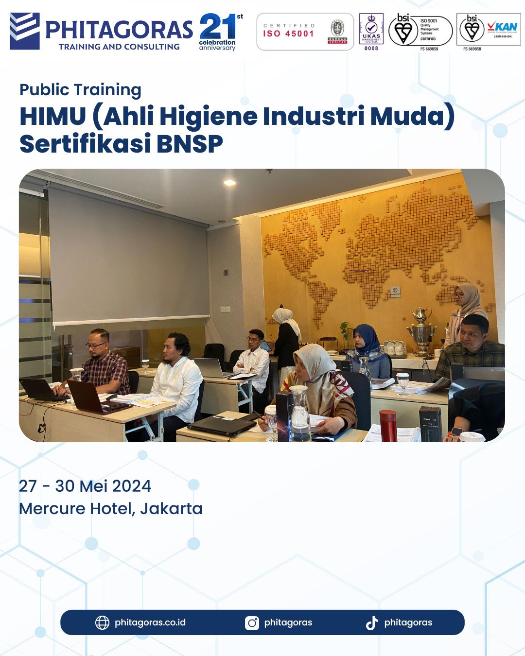 Public Offline - HIMU Sertifikasi BNSP (27 - 30 Mei 2024) at Mercure Hotel, Jakarta