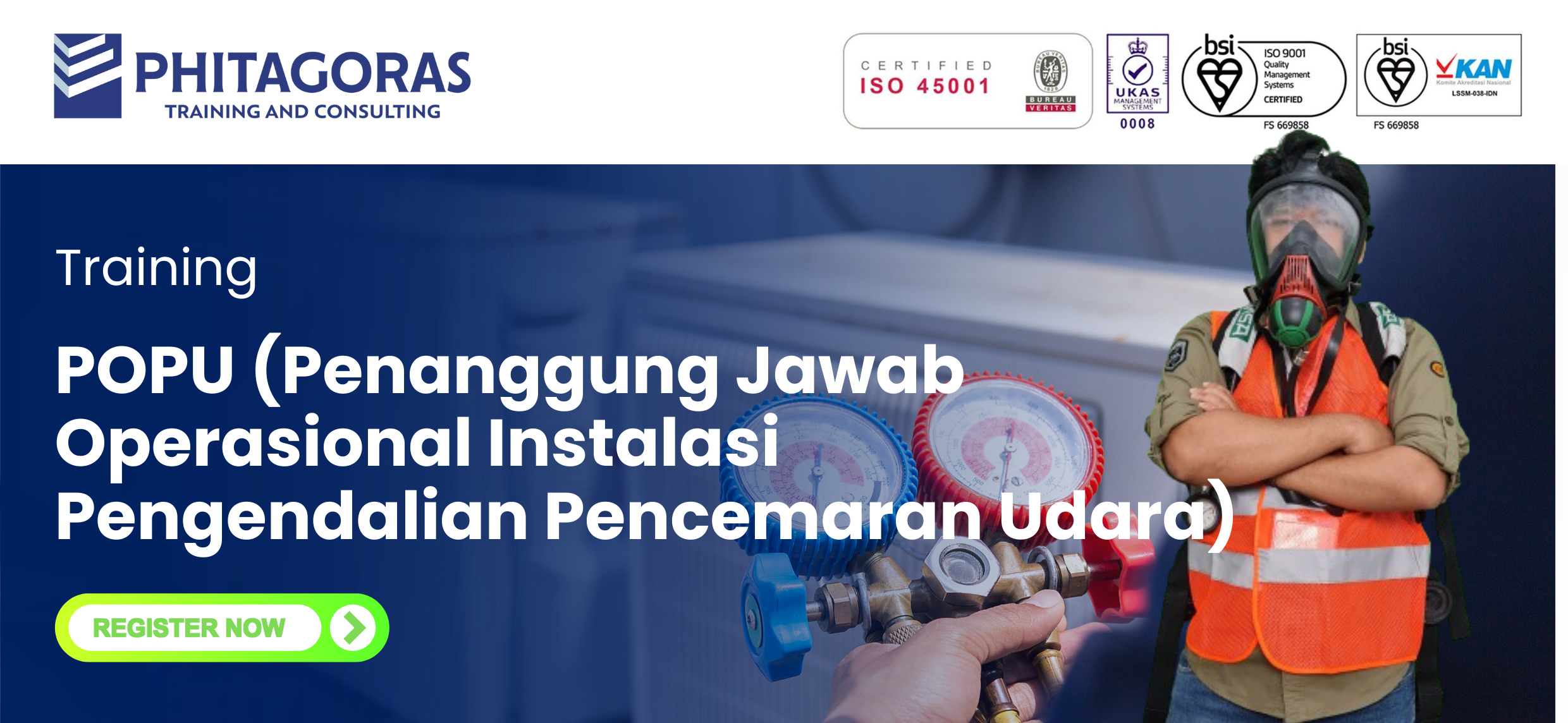 Training POPU (Penanggung Jawab Operasional Instalasi Pengendalian Pencemaran Udara) Serifikasi BNSP