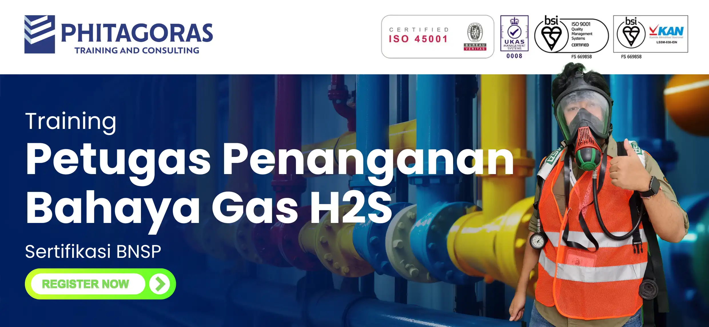 Training Petugas Penanganan Bahaya Gas H2S Sertifikasi BNSP