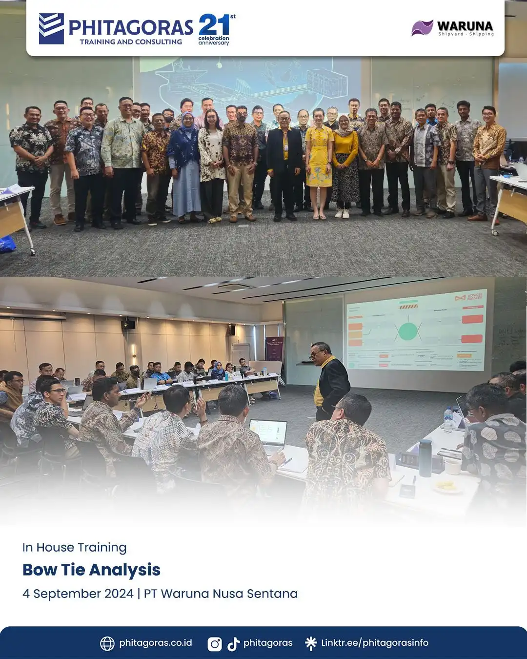 Inhouse Training Bow Tie Analysis - PT Waruna Nusa Sentana Tanggal 04 September 2024