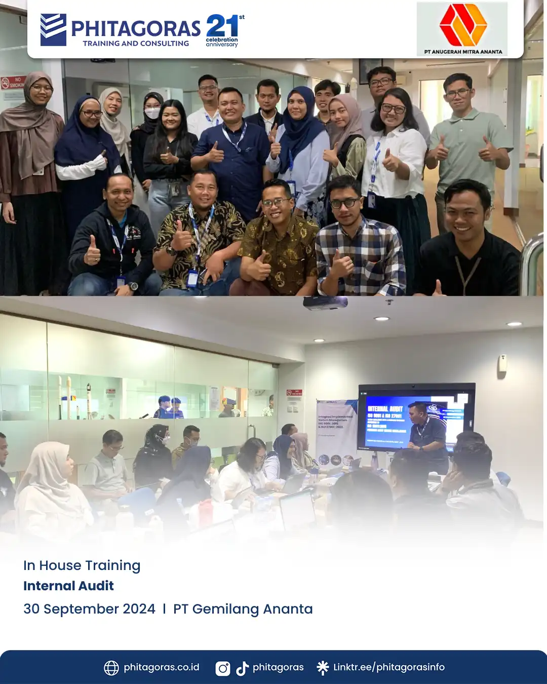 IHT Internal Audit - PT Gemilang Ananta (30 September 2024), Jakarta Selat