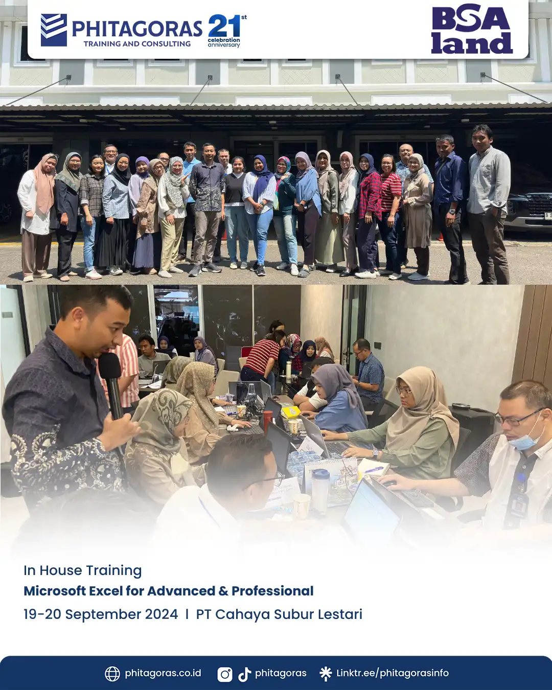 Inhouse Training Microsoft Excel for Advanced & Professional - PT Cahaya Subur Lestari