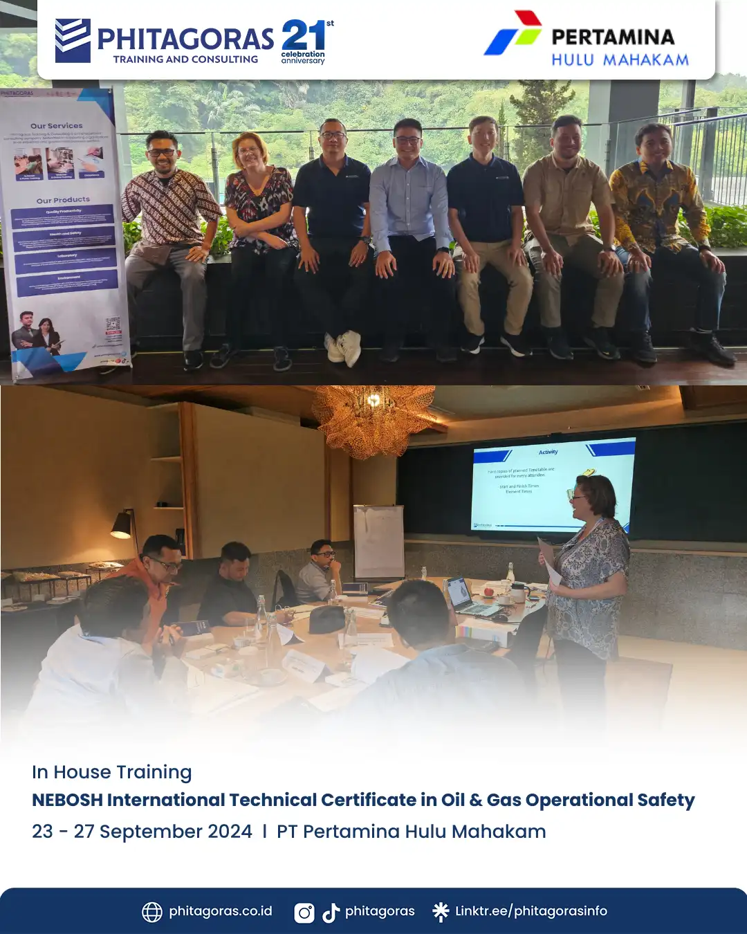 IHT NEBOSH International Technical Certificate in Oil & Gas Operational Safety, PT Pertamina Hulu Mahakam