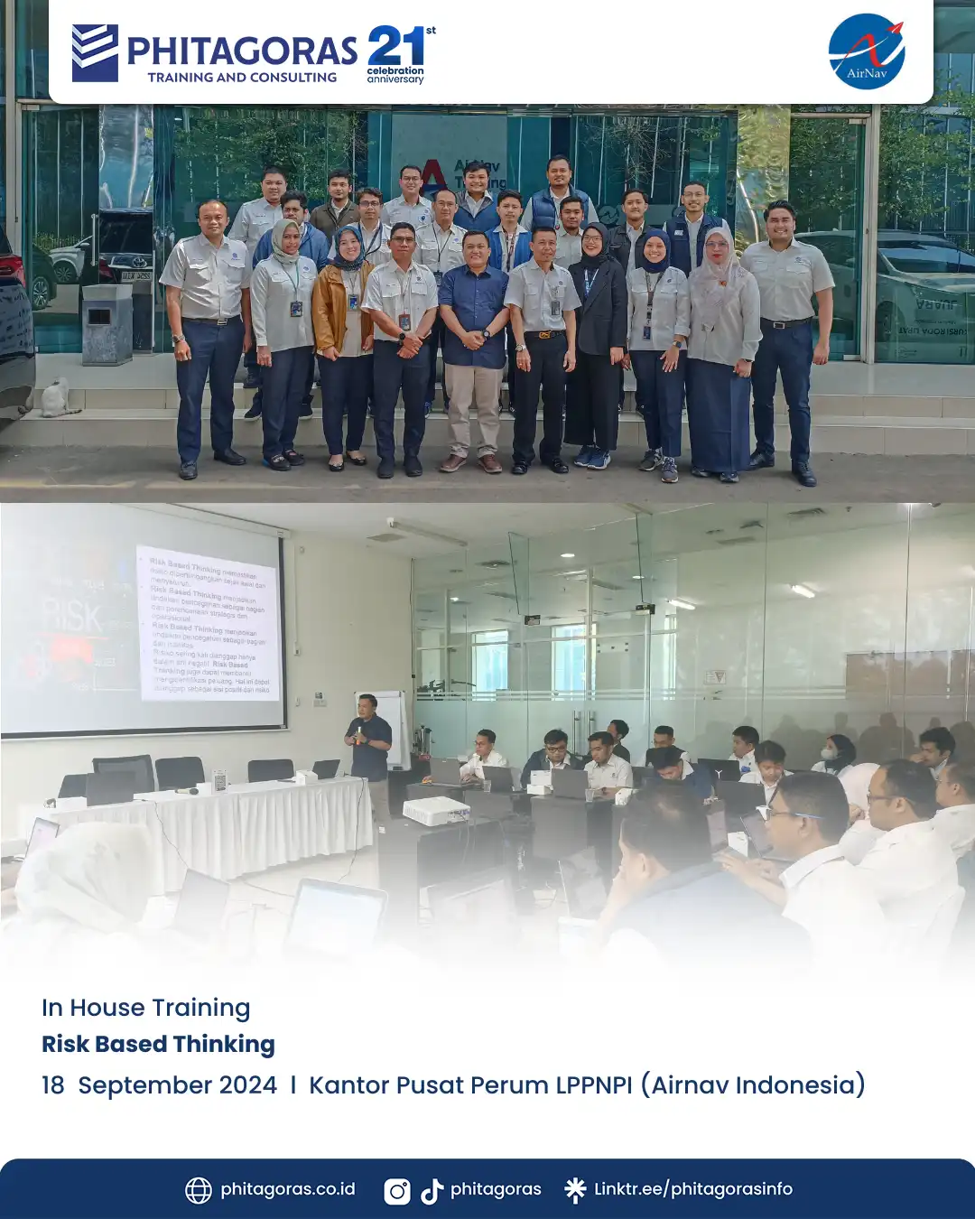 IHT Risk Based Thinking, Kantor Pusat Perum LPPNPI (Airnav Indonesia)