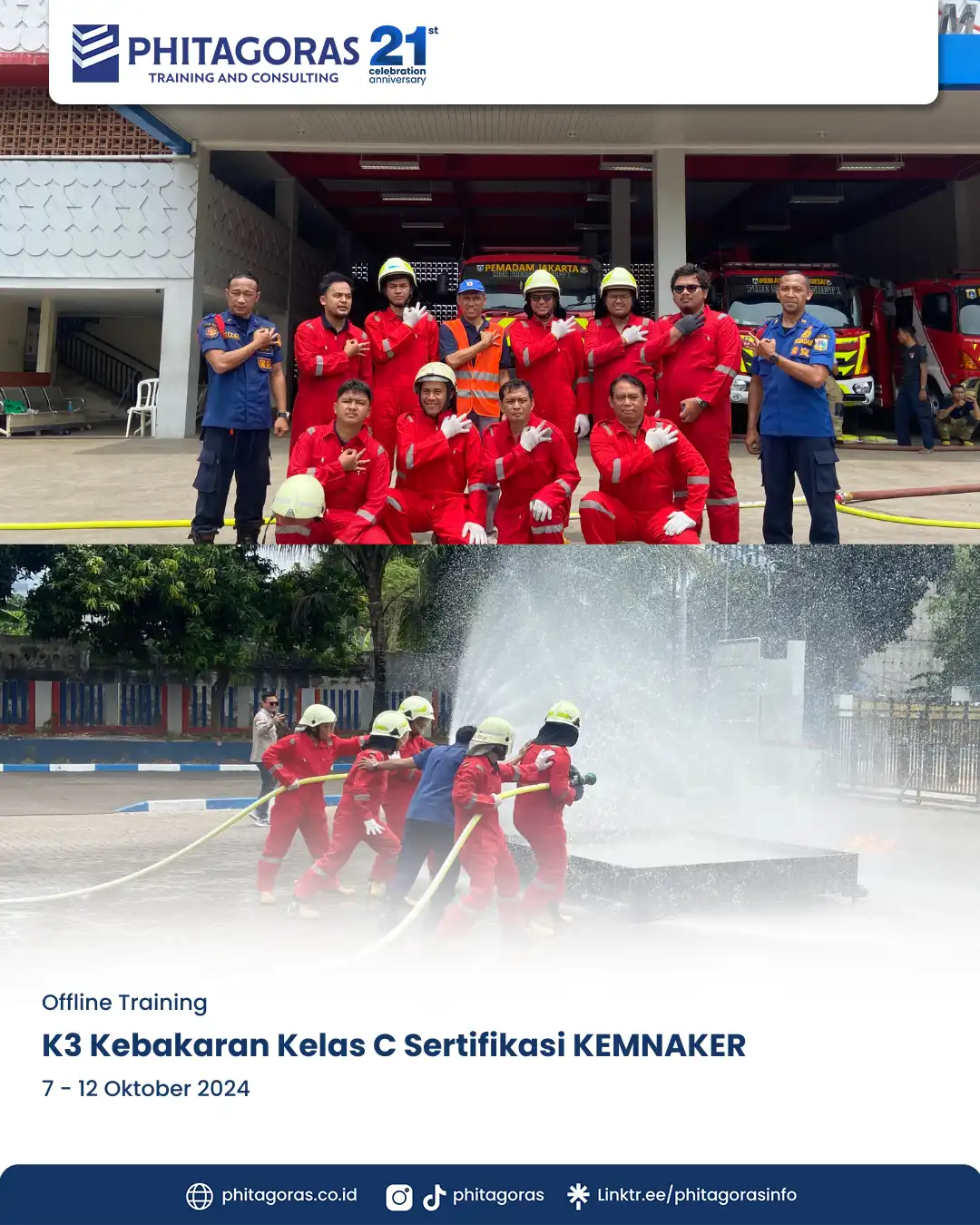 K3 Kebakaran Kelas C Sertifikasi Kemnaker (7 - 12 Oktober 2024) at Yello Hotel Jakarta