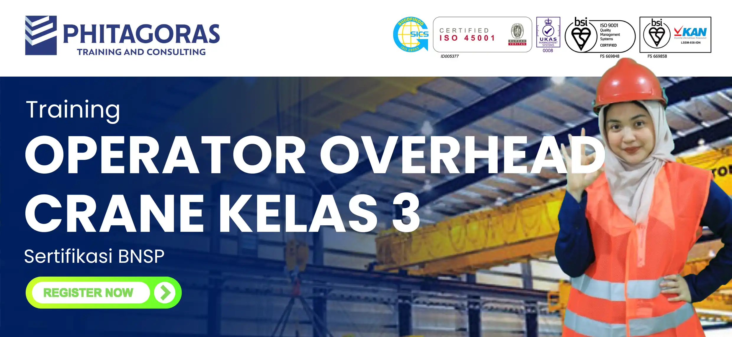 Training Operator Overhead Crane Kelas 3 Sertifikasi KEMNAKER