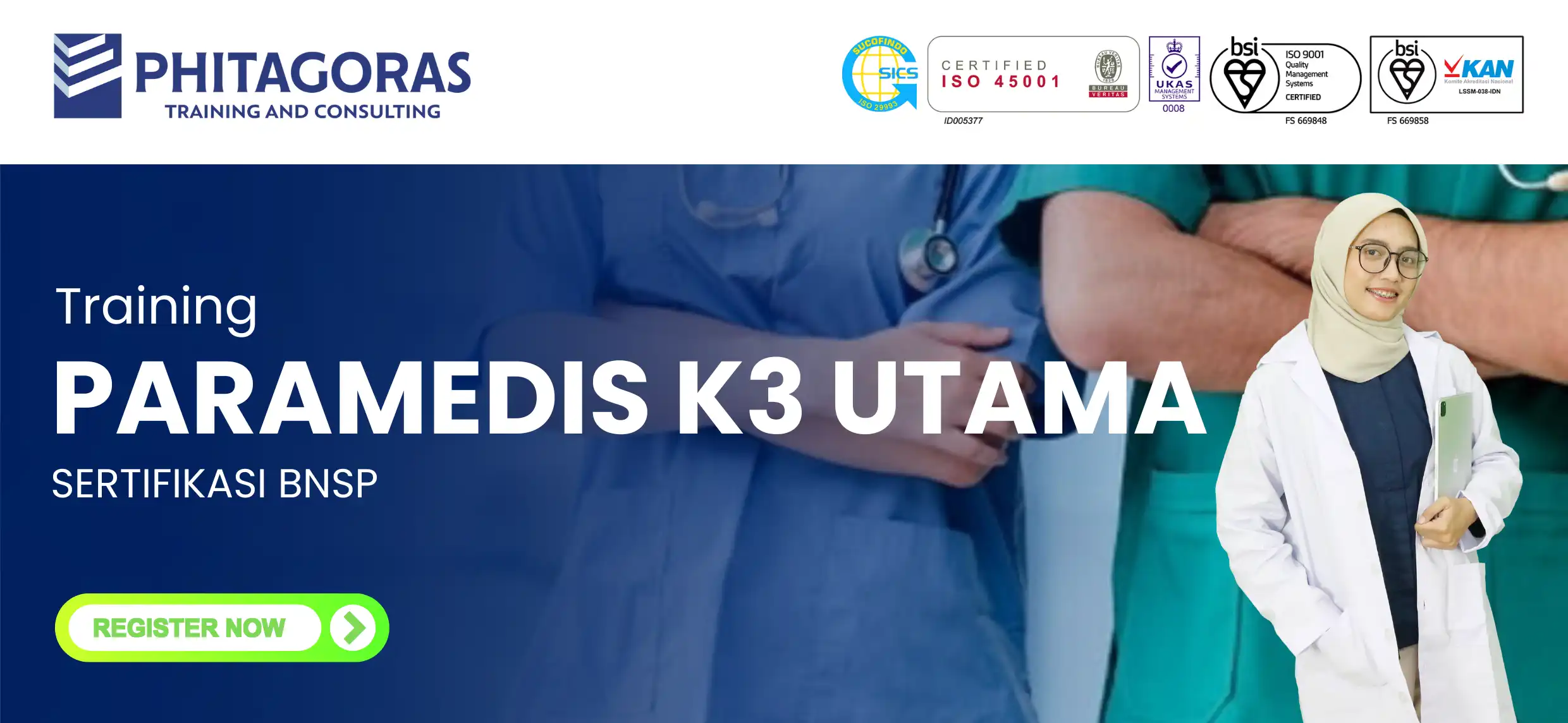 Pelatihan Paramedis K3 Utama Sertifikasi BNSP