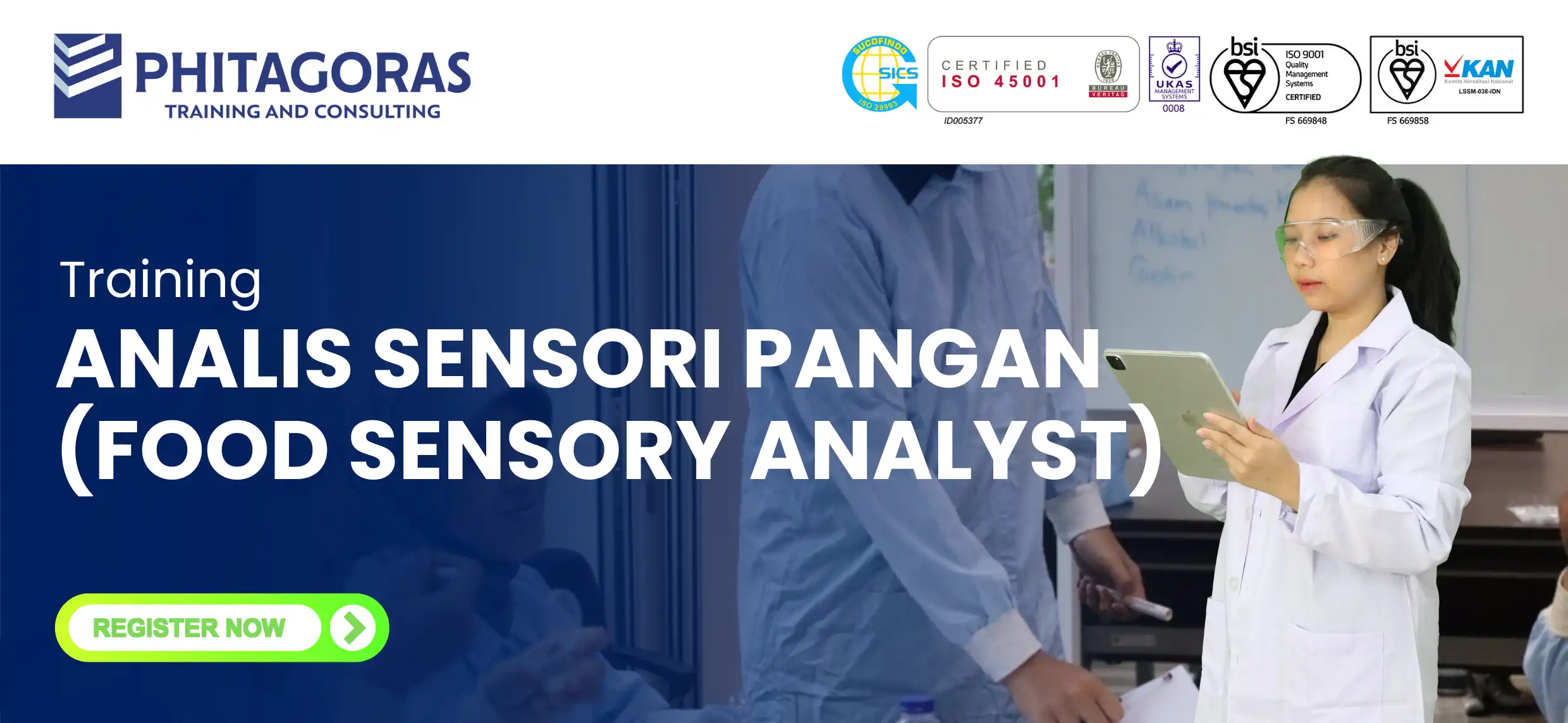 Pelatihan Analis Sensori Pangan (Food Sensory Analyst)