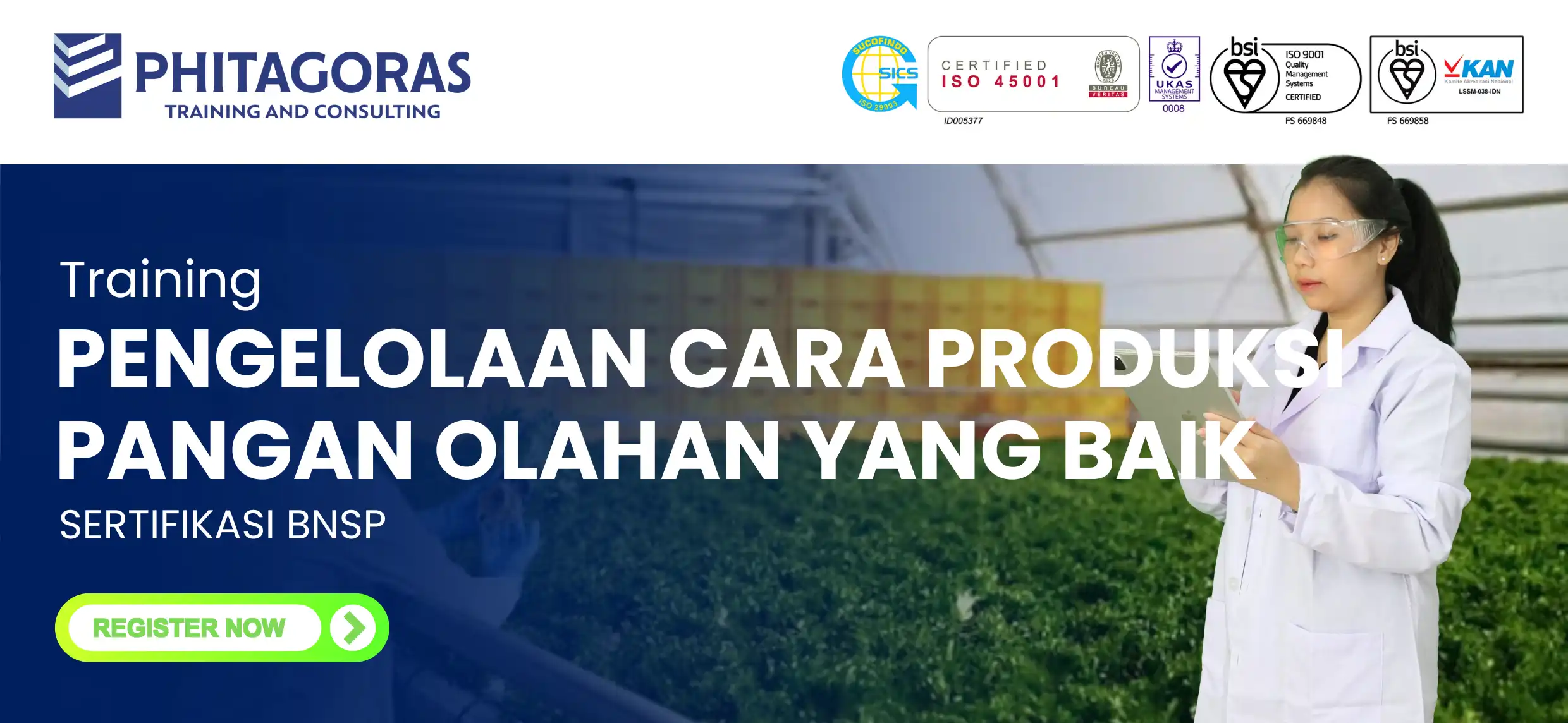 Pengelolaan Cara Produksi Pangan Olahan yang Baik Sertifikasi BNSP