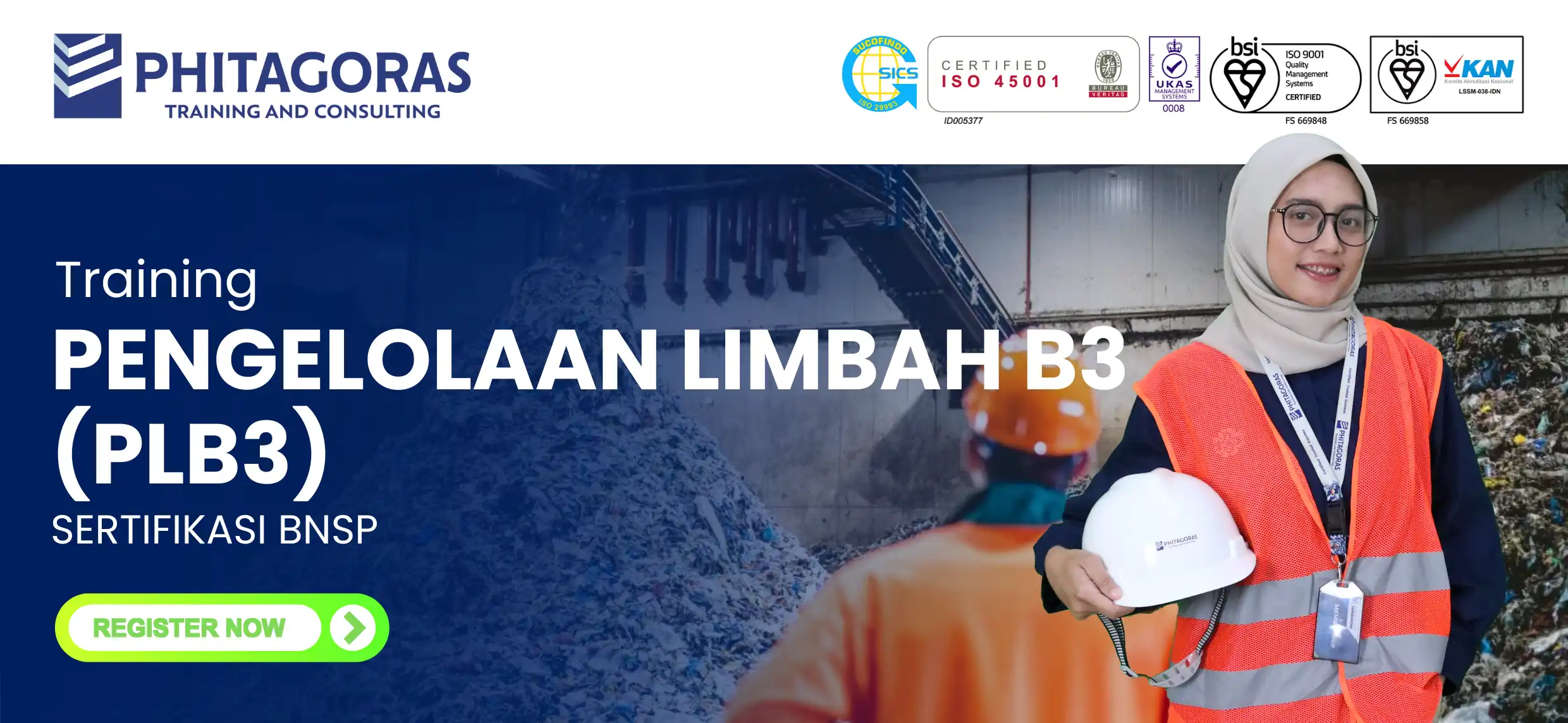 Training Pengelolaan Limbah B3 (PLB3) Sertifikasi BNSP