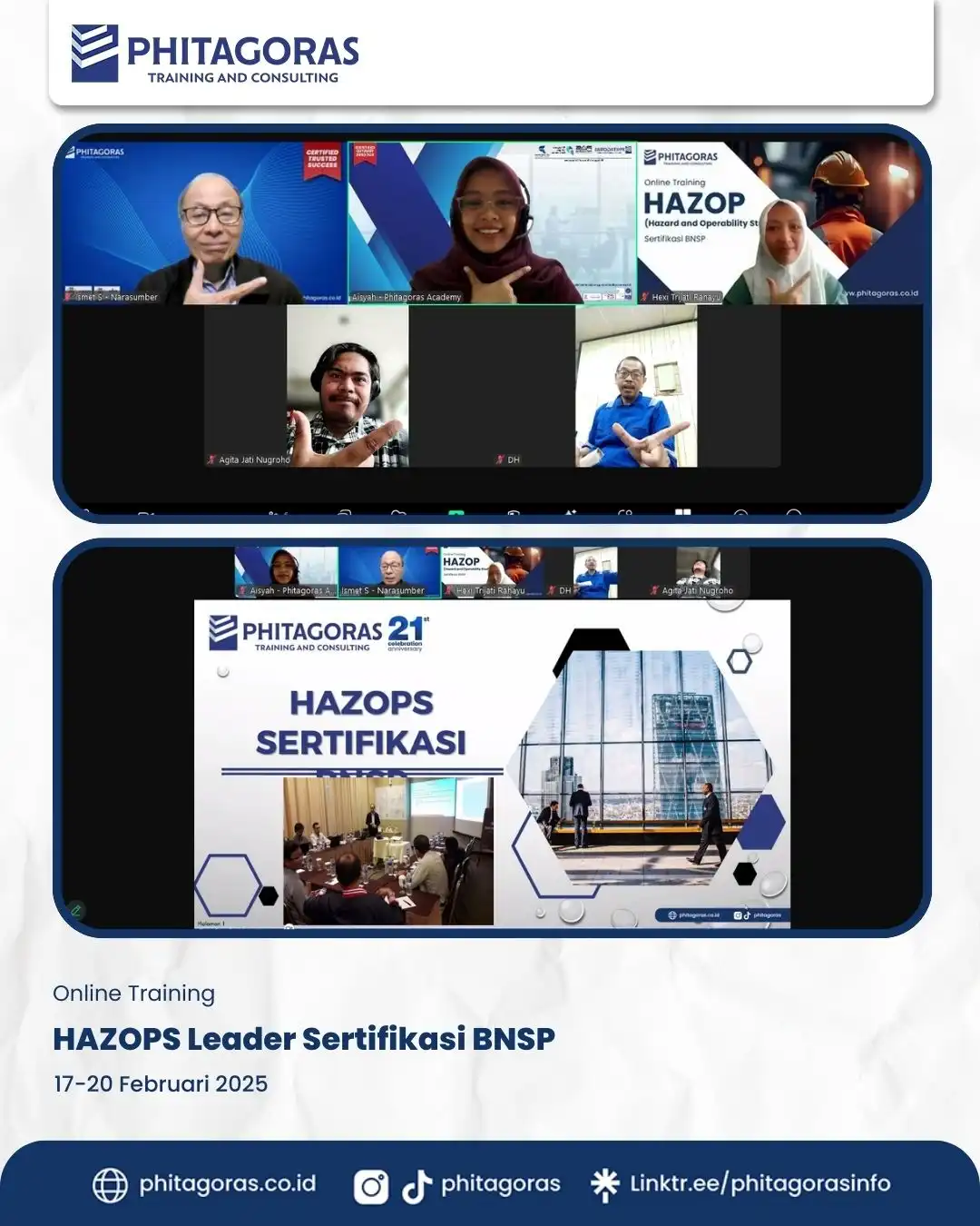 HAZOPS Leader Sertifikasi BNSP 17-20 Februari 2025