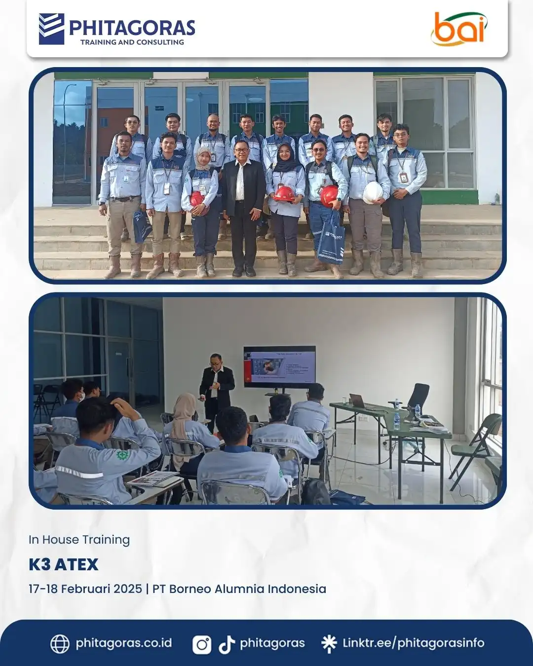 Inhouse Training K3 ATEX - PT Borneo Alumina Indonesia 