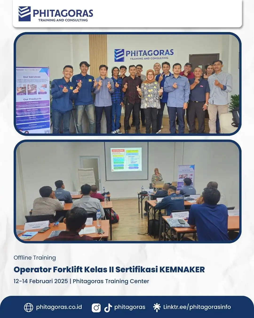 Operator Forklift Kelas II Sertifikasi KEMNAKER